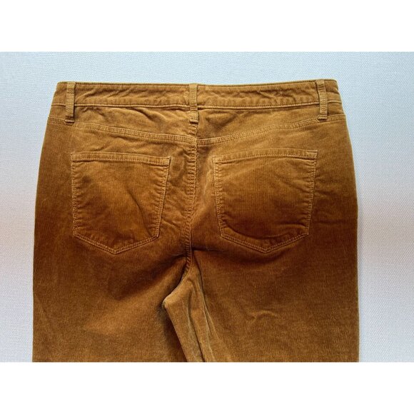 Talbots Women's Corduroy Jegging Pants Slim Leg Stretch Sz 12 Brown Solid Casual - Picture 10 of 11